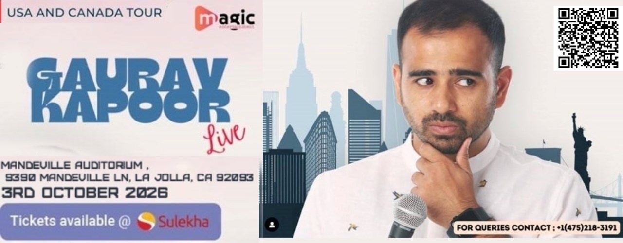 Gaurav Kapoor Live in San Diego 2026