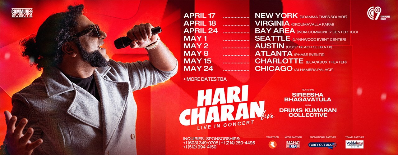 Haricharan Live Concert 2026 in Chicago