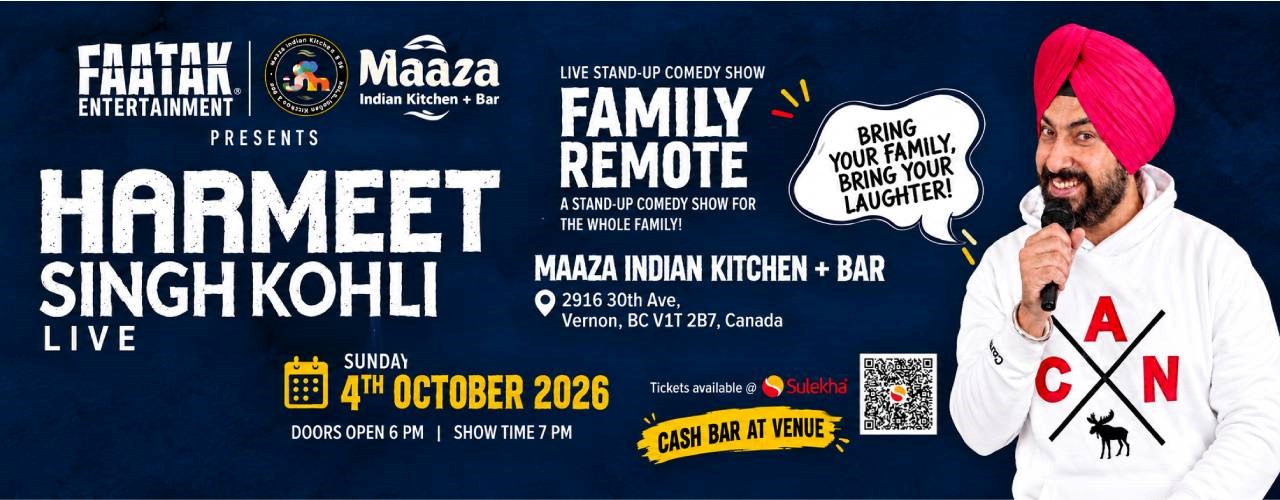 Harmeet Singh Kohli Family Remote Stand-Up Comedy Live In Vernon