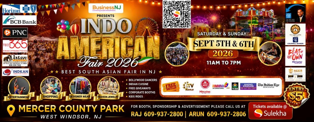 Indo American Fair 2026 In New Jersey