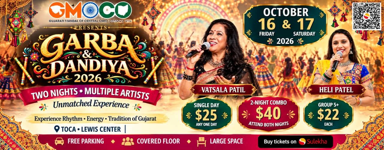 Largest Garba & Dandiya Event in Ohio - Vatsala Patil