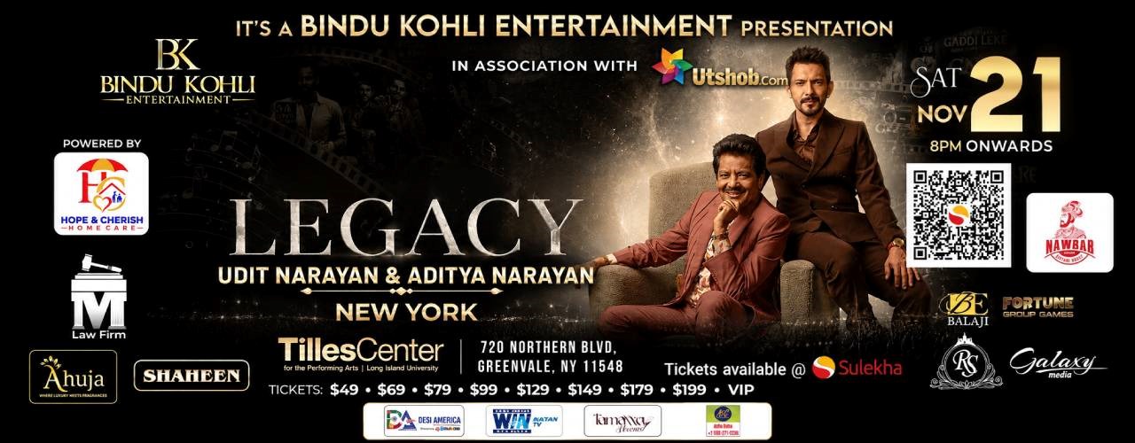 Legacy – Udit Narayan & Aditya Narayan Live In New York