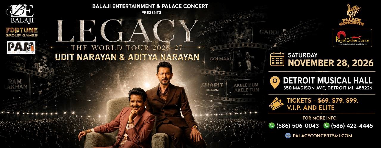 Udit Narayan & Aditya Narayan Live in Detroit