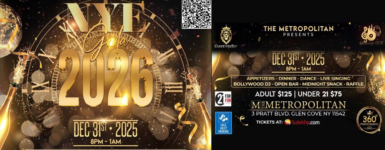 Long Island New Year’s Eve Party 2026 – Bollywood DJ & Live Entertainment