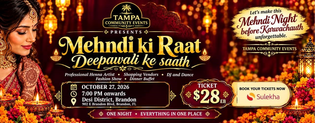 Mehndi Ki Raat – Deepawali Ke Saath In Florida