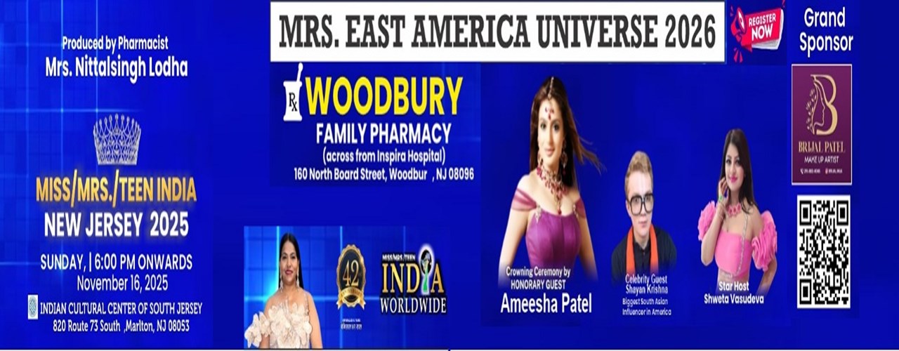 MISS/MRS./TEEN INDIA New Jersey 2025