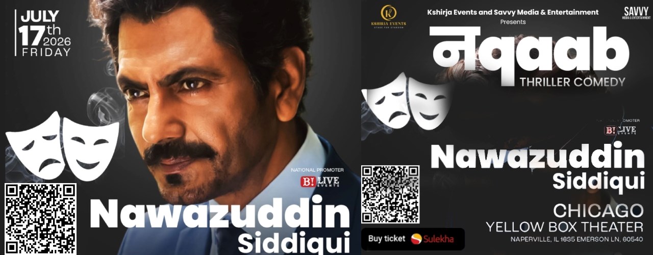  Naqaab Thriller Comedy by Nawazuddin Siddiqui in Chicago