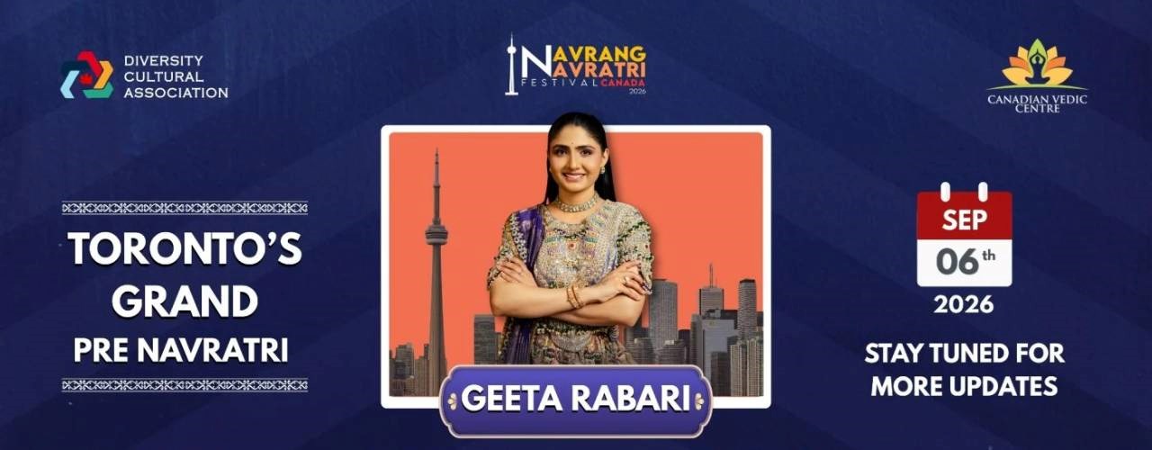 Navrang Navratri Festival Canada 2026 With Geeta Rabari - SUNDAY 6th September, 2026