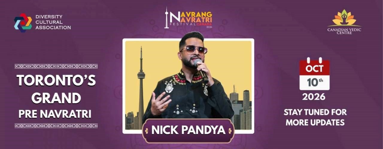 Navrang Navratri Festival Canada 2026 With Nick Pandya - Saturday 10th October, 2026