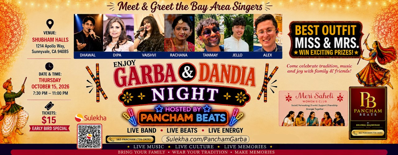 Navratri 2026 - Live Garba and Dandiya Night by Pancham Beats
