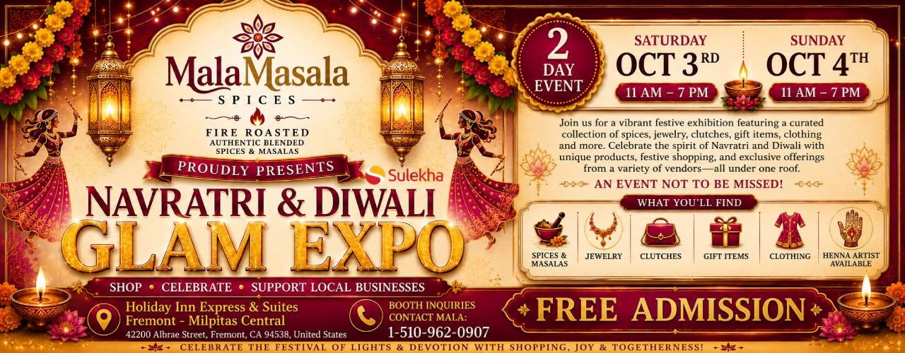 Navratri & Diwali Glam Expo California | Vendor Booth Registration & Entry Passes
