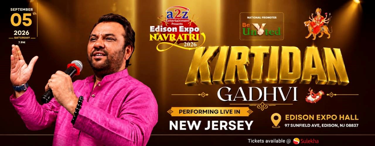 Navratri With Kirtidan Gadhvi Edison Expo New Jersey