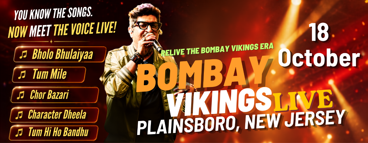 Bombay Vikings (neeraj Shridhar) Live In Concert On Oct 18, 2026 At Plainsboro, Nj 08536