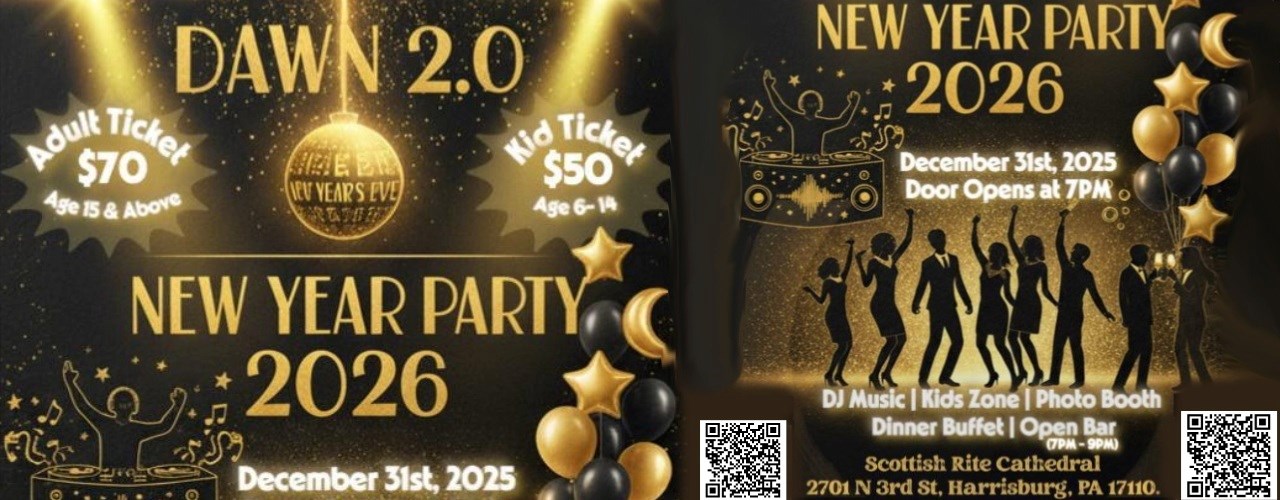 New Year Party 2026 in Harrisburg