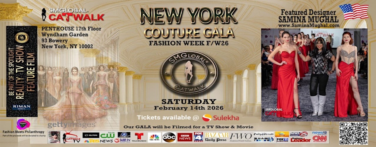 New York Couture Fashion Week Gala With Designer Samina Mughal