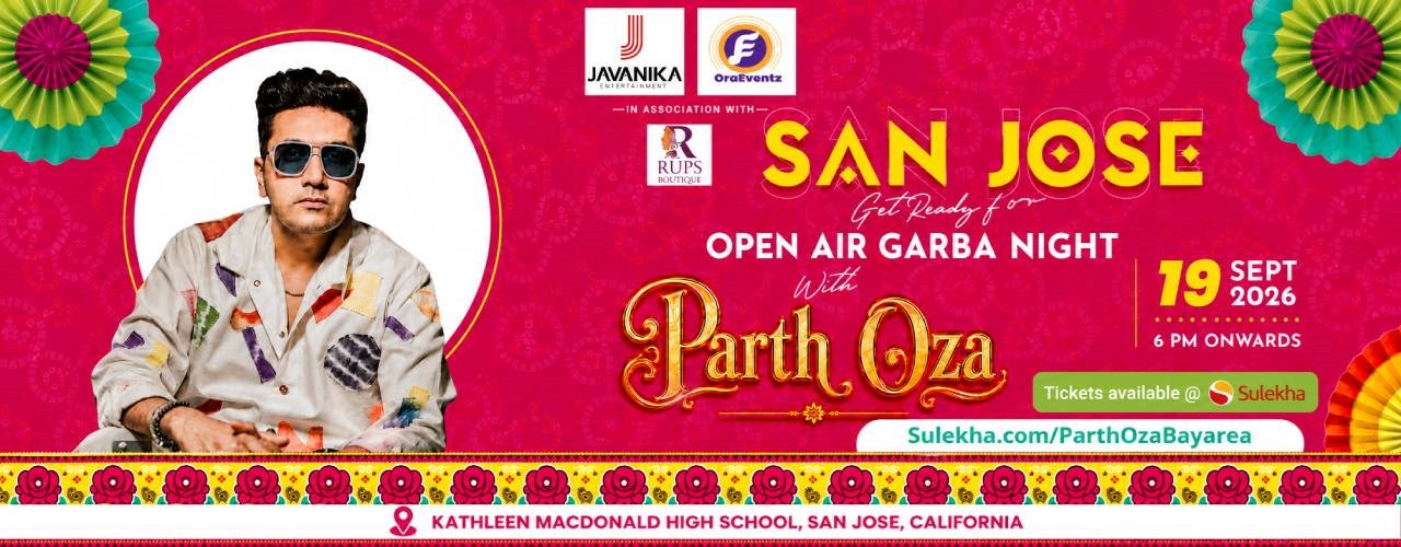 Parth Oza Live in Bay Area – Open Air Garba Under The Stars 2026