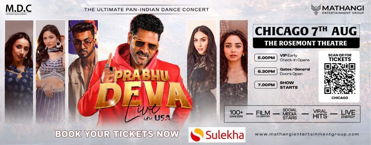 Prabhu Deva Live Concert 2026 in Chicago