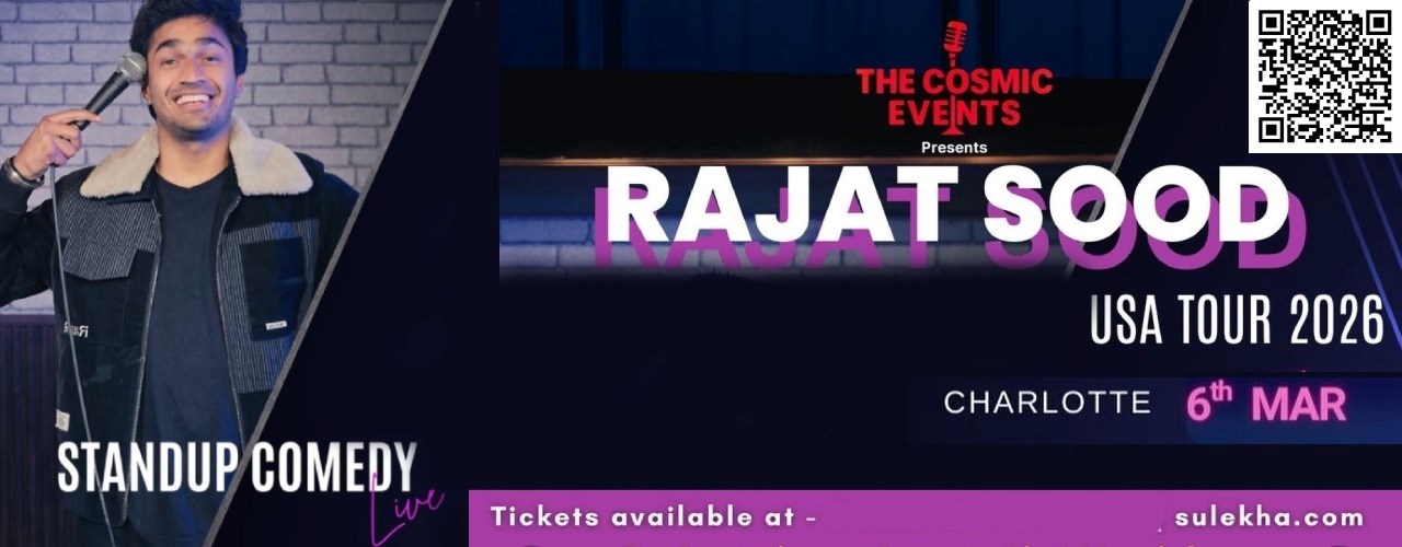 Rajat Sood Stand-Up Comedy Live 2026 in Charlotte.