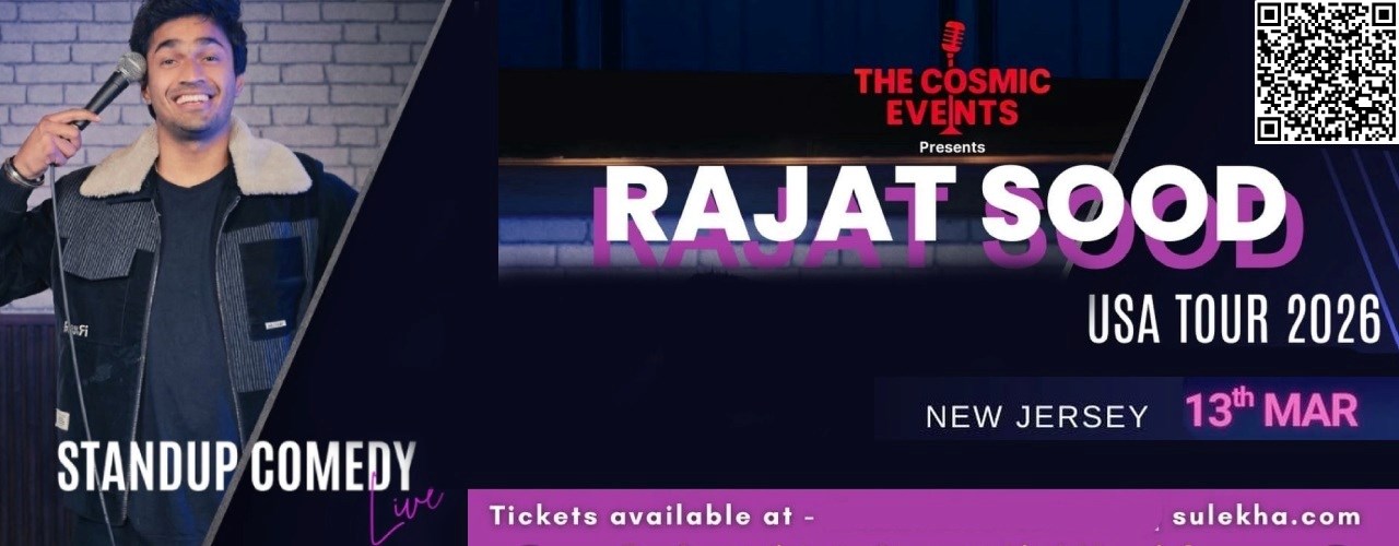 Rajat Sood Stand-Up Comedy Live 2026 in New Jersey.