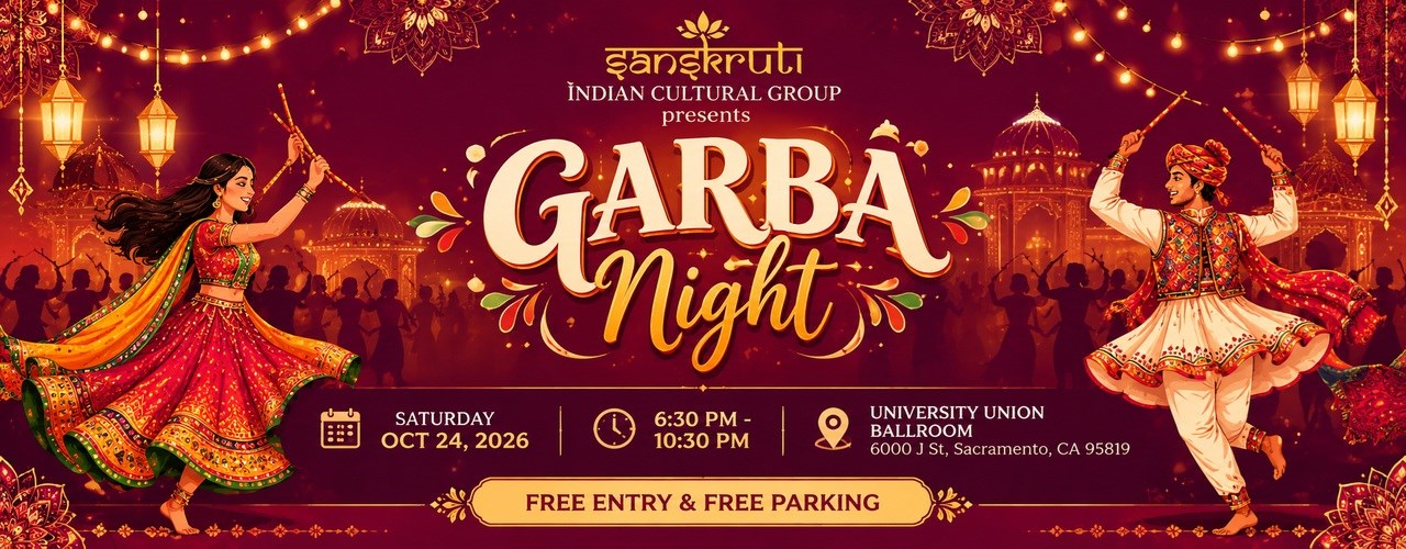 State Garba Event 2026 on October 24, 2026 at Ballroom, University ...
