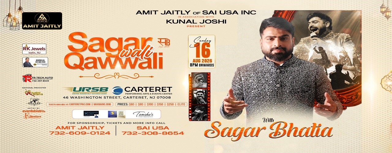 Sagar Wali Qawwali Live In New Jersey 2026
