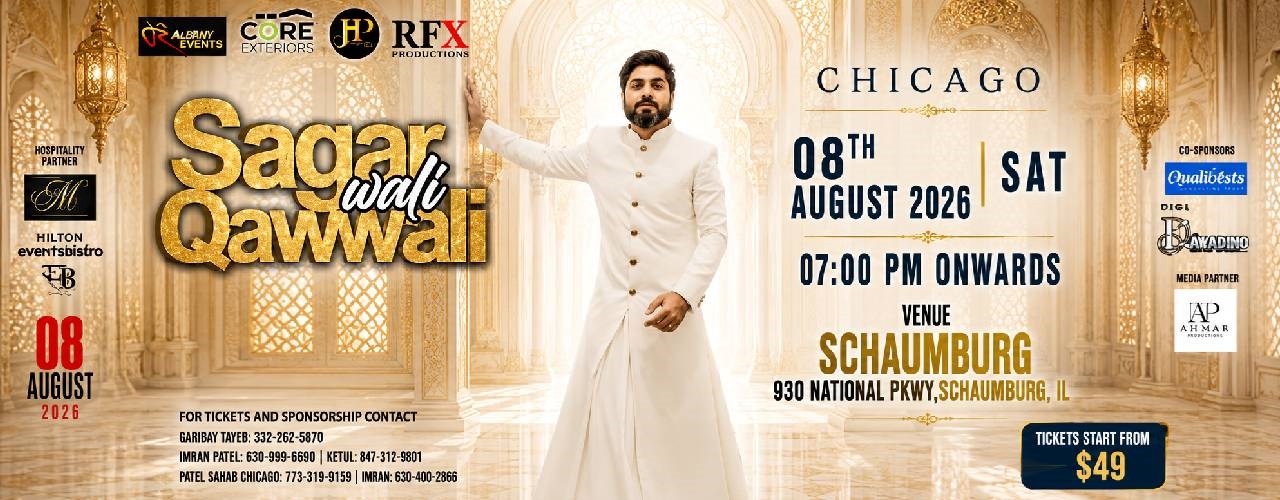 Sagar Wali Qawwali - Sagar Bhatia Live Concert 2026 in Chicago