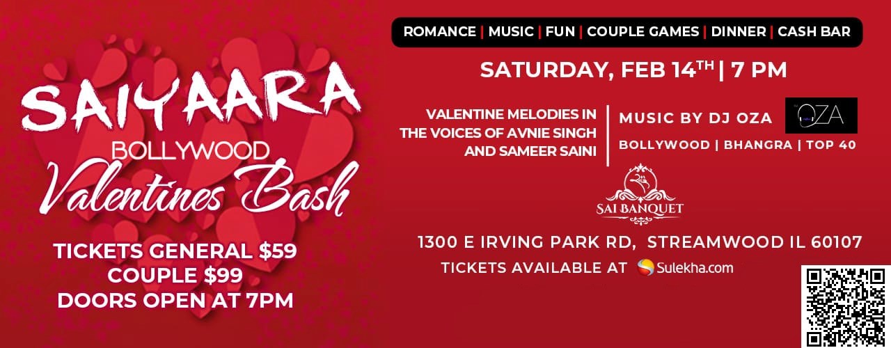 SAIYAARA BOLLYWOOD VALENTINE’S BASH