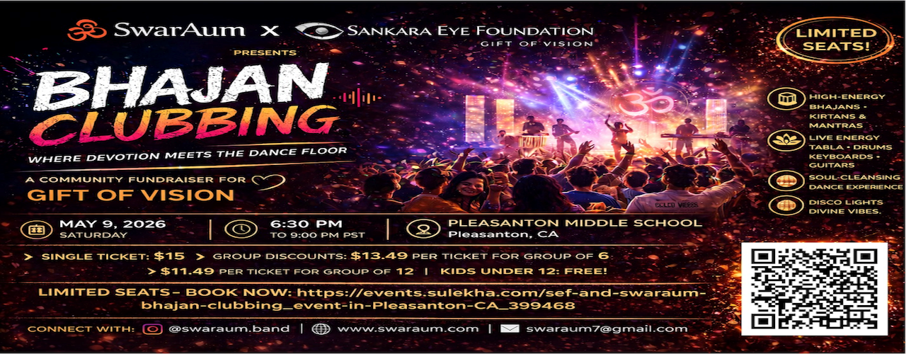 Sankara Eye Foundation Gift of Vision Bhajan Clubbing - Presented by SwarAum!!
