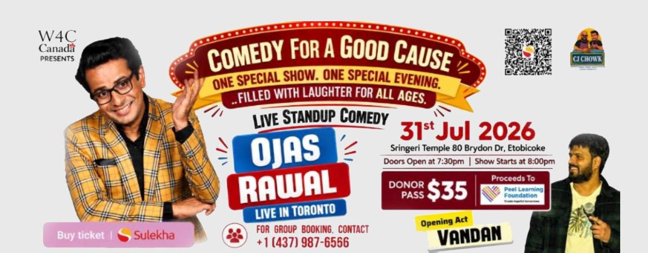 Standup Comedy by Ojas Rawal in Toronto 2026