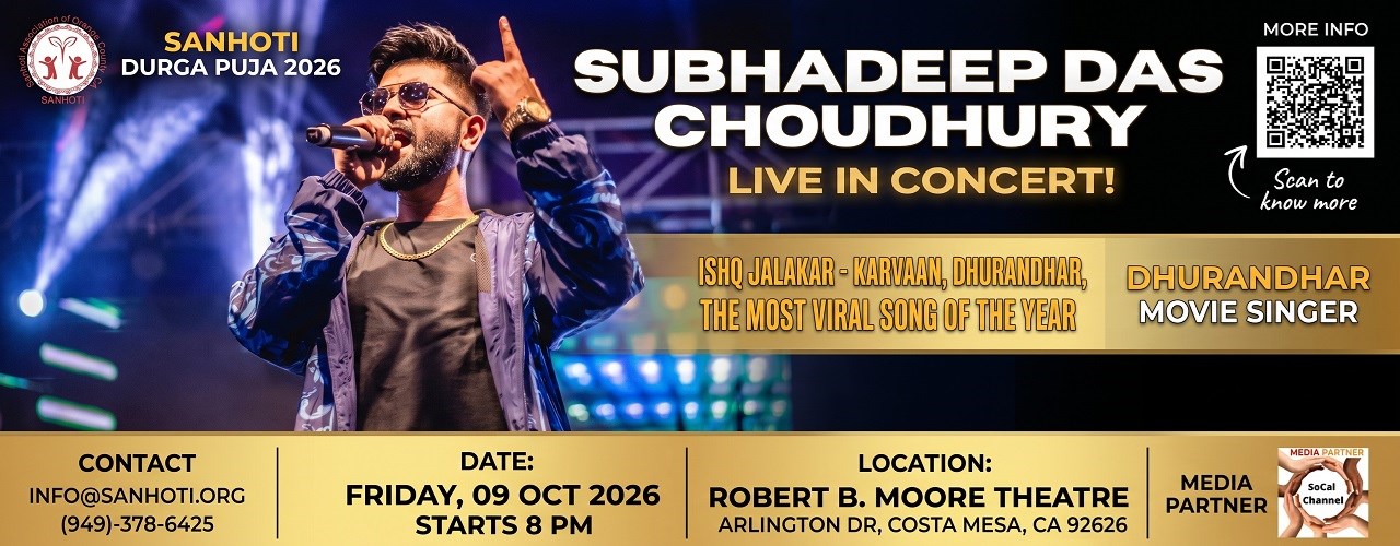Sanhoti Durga Puja 2026 - Subhadeep Das Chowdhury Live Concert In Los Angeles