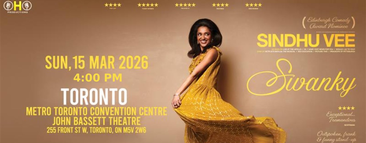 Swanky By Sindhu Vee - Stand Up Comedy Live in Toronto - 4 PM SHOW