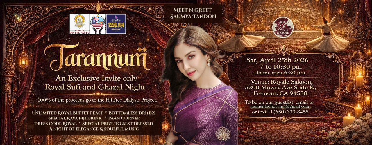 Tarannum - A Royal Sufi and Ghazal Night with Dhurandhar Fame SAUMYA TANDON