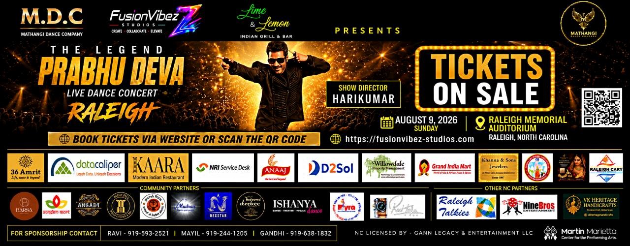 The Legend Prabhu Deva Live Dance Concert Raleigh.