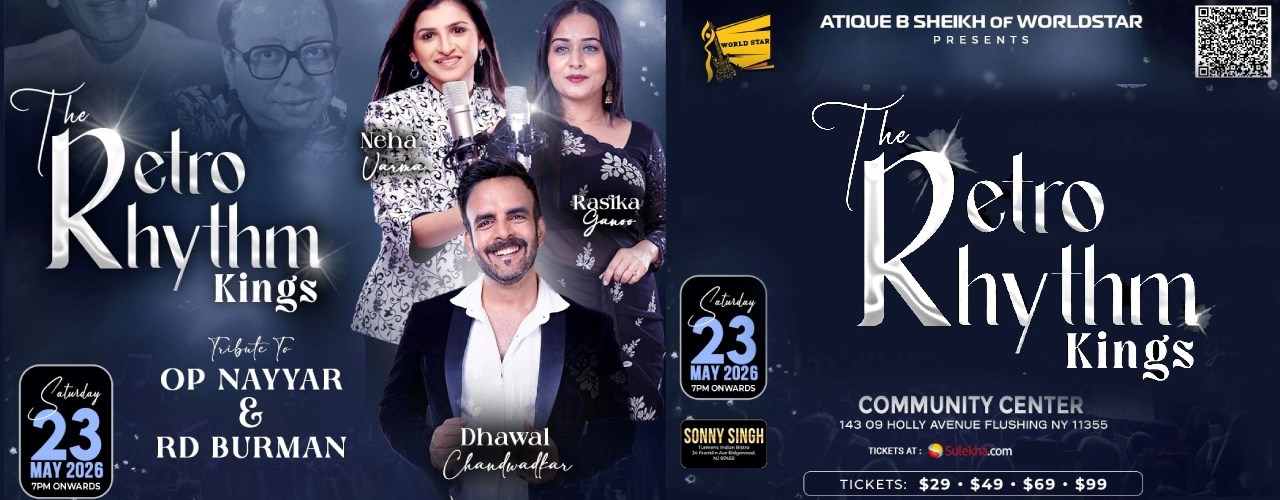 The Retro Rhythm Kings — A Grand Tribute to O. P. Nayyar & R. D. Burman By Dhawal Chandwadkar. Rasika Ganoo and Neha Varma.