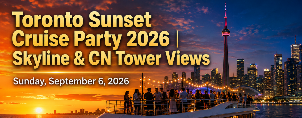 Toronto Sunset Cruise Party 2026 | Skyline & CN Tower Views