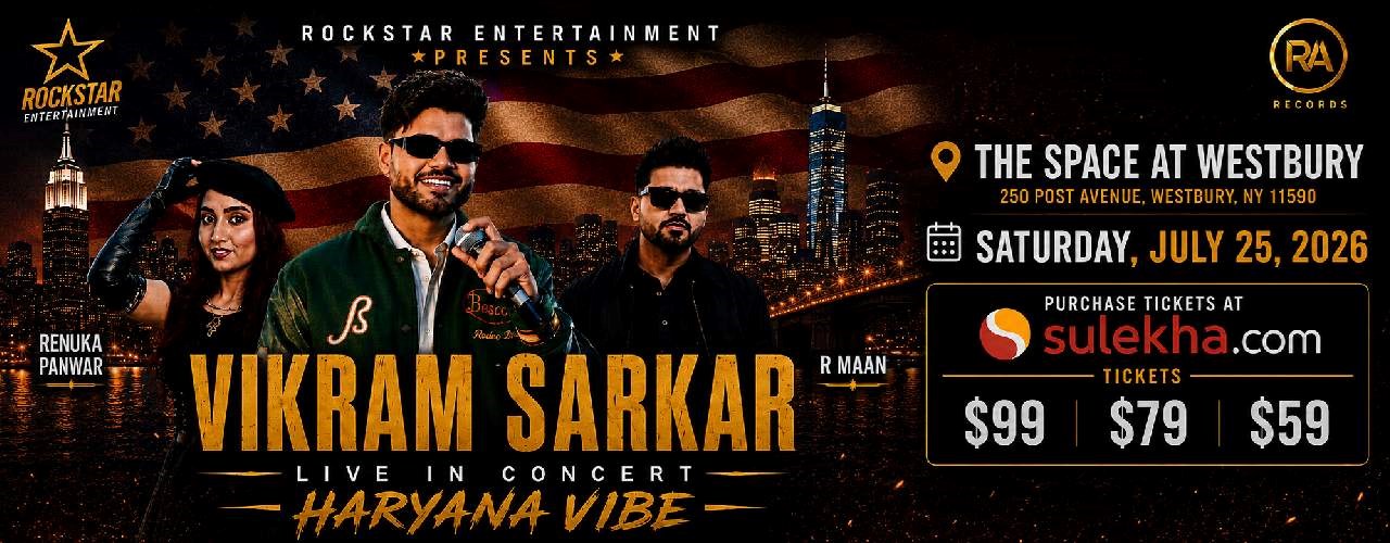 POSTPONED - Vikram Sarkar, Renuka Panwar & R Maan Live Concert in New York