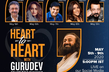 Heart to Heart with Gurudev and Rajkumar Hirani in , 
