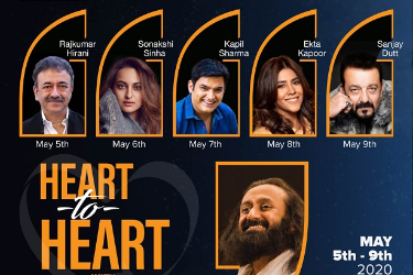 Heart to Heart with Gurudev and Sanjay Dutt in , 