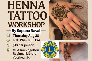 Henna Tattoo Workshop By Sapana Raval 
