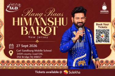 Himanshu Barot – Navratri 2026 In Nj - New Jersey Indian event on Sun, Sep 27