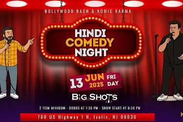 Hindi Comedy Night  Big Shots in Woodbridge NJ in Iselin, NJ