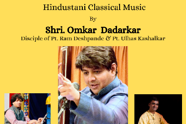 Hindustani Classical Music By Shri. Omkar Dadarkar in Duluth, GA