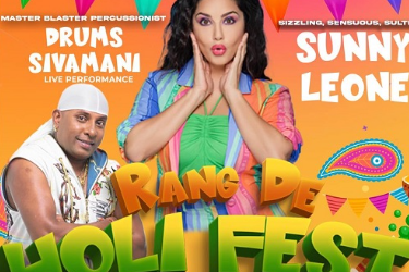 HOLI FESTIVAL OF COLORS - RANG DE with SUNNY LEONE & DRUMS SIVAMANI in Hutto, TX