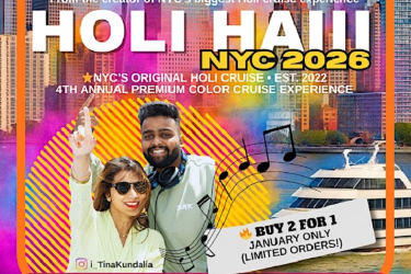 Holi Haiii NYC 2026 – March 29 • NYC’s #1 Holi Cruise Party, New York, NY