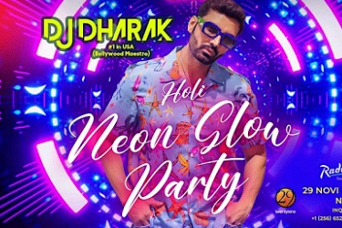 Holi Neon Glow Party with DJ Dharak (21+) in Novi, MI