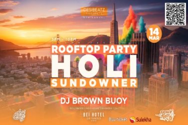 HOLI SUNDOWNER (Rooftop Bollywood Party) in San Francisco, CA