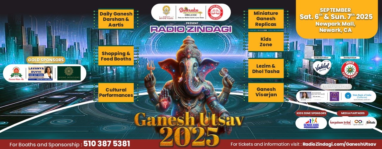 Radio Zindagi Presents Ganesh Utsav 2025 - Sat, Sep 06