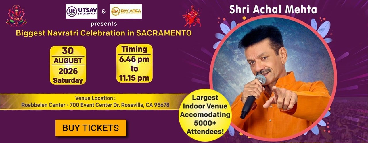 Achal Mehta - Biggest Indoor Garba in Sacramento 2025