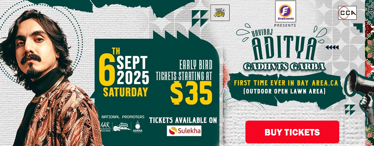 Aditya Gadhvi, performing Garba in the Bay Area for the very first time - The most awaited Garba night of 2025!