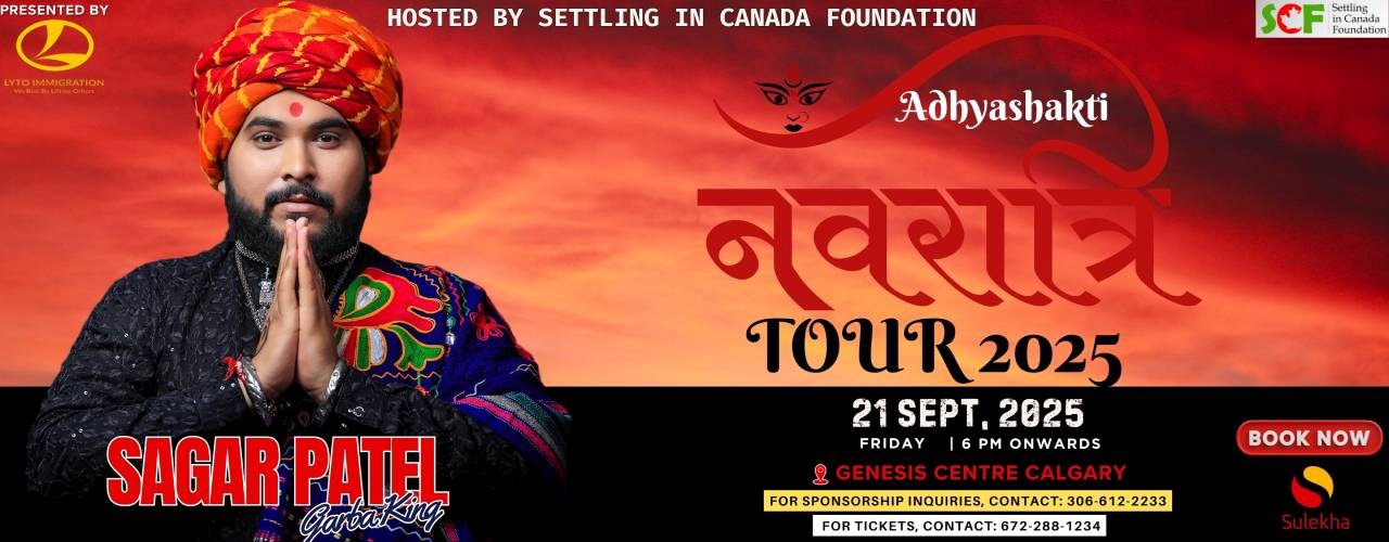 Sagar Patel Adhyashakti Navratri Garba 2025 in Calgary